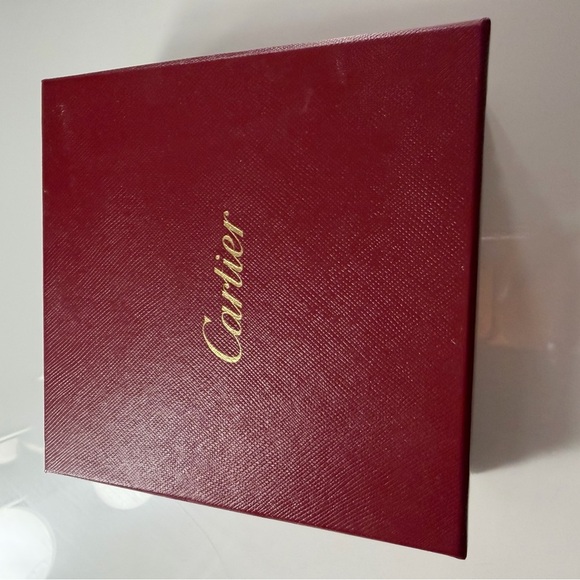 Authentic CARTIER  Pendant Jewelry  STORAGE DISPLAY CASE   RED box -  Plus Puch - Picture 5 of 6